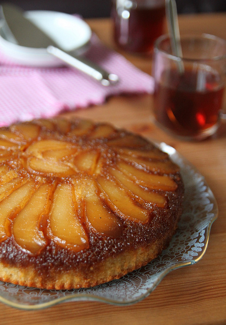 Pear Upside Down Pudding